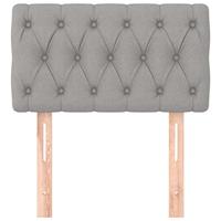 Hoofdbord 80x7x78/88 cm stof lichtgrijs - thumbnail