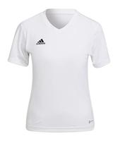 adidas Entrada 22 Voetbalshirt Dames Wit Zwart - thumbnail