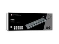 Conceptronic DONN17G notebook dock & poortreplicator Bedraad USB 3.2 Gen 1 (3.1 Gen 1) Type-C Grijs - thumbnail