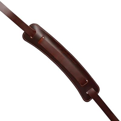 D'Addario John Lennon Leather Guitar Strap Brown gitaarband