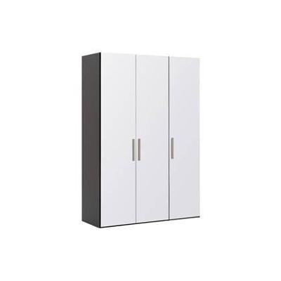 Goossens Kledingkast Easy Storage Ddk, Kledingkast 153 cm breed, 220 cm hoog, 3x glas draaideur