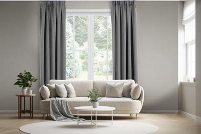 Lifa Living Zonwerende Gordijn - Zilvergrijs - Verduisterend en Geluidswerend - 300 x 250 cm