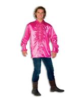 Ruche blouse pink - thumbnail