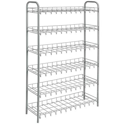 Metaltex schoenenrek 6-laags shoe 6 zilvergrijs