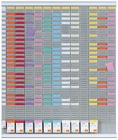 Jaarplanner Nobo Aluminium Wit - thumbnail