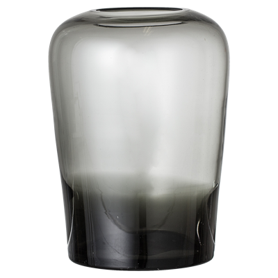Bloomingville - Glass Vase Ø 13,5 cm - Grey (32122879) Bloomingville - Glass Vase Ø 13,5 cm - Grey (32122879)