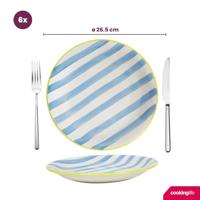 Cookinglife Dinerborden Summer Vibes ø 26.5 cm - 6 stuks - thumbnail