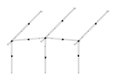 Dorema Frame Voortent Staal EasyGrip 28mm diepte 240
