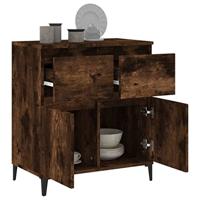 Dressoir 60x35x70 cm bewerkt hout gerookt eikenkleurig - thumbnail