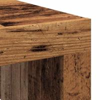 Salontafel 100x100x35 cm bewerkt hout oude houtkleurig - thumbnail