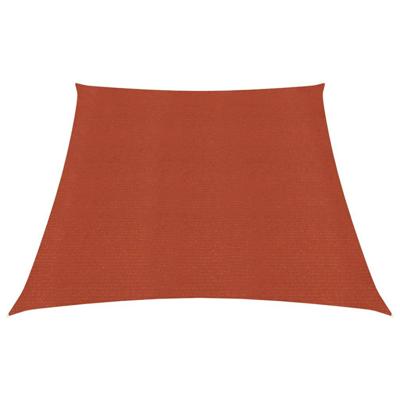 Zonnezeil 160 g/m² 3/4x2 m HDPE terracottakleurig