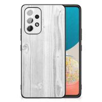 Samsung Galaxy A53 Houten Print Telefoonhoesje White Wood - thumbnail