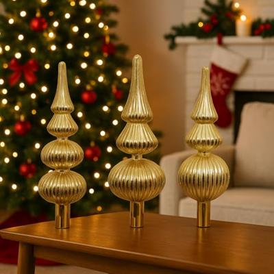 Piek glas L7,2b7,2h31 cm goud a3 Decoris - Decoris Piek glas L7,2b7,2h31 cm goud a3 Decoris - Decoris