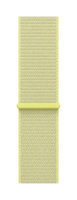 Apple Watch Band - Geweven sportbandje - 46 mm - Neongeel - Eén maat voor de meeste polsen