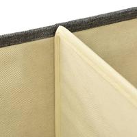 VidaXL Opbergboxen 2 st 50x30x25 cm stof antracietkleurig - thumbnail