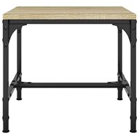Bijzettafels 2 st 40x40x35 cm bewerkt hout sonoma eikenkleurig - thumbnail