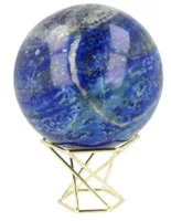 Standaard voor Edelstenenbol - Goudkleurig Gedraaide Bolvoet - thumbnail