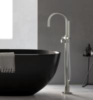 Hotbath Archie Badmengkraan Met Draaibare Uitloop Vloermontage RVS 316 AR077IX - thumbnail