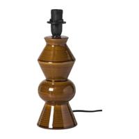 Lampvoet reactive glaze - bruin - ø9.5x21 cm - thumbnail