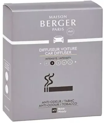 Maison Berger Paris navulling autoparfum anti-odour tobacco woody 2 stuks