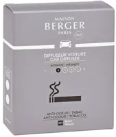 Maison Berger Paris navulling autoparfum anti-odour tobacco woody 2 stuks - thumbnail
