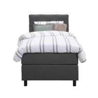 Boxspring Liv geruit - antraciet - 90x200 cm - ronde poot - Leen Bakker - thumbnail