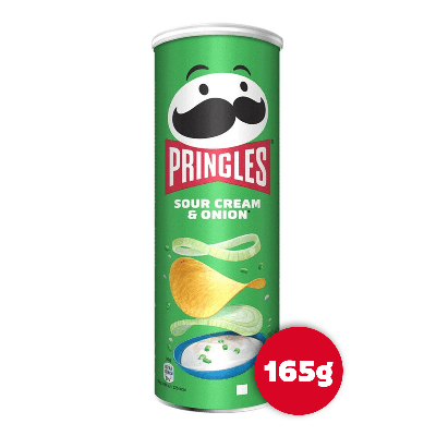 Pringles sour cream & onion (19x 165gr)
