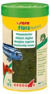 Sera Flora Nature 250ml - Natuurlijke Vezelrijke Plantenvoeding voor Siervissen, Zonder Kunstmatige Additieven