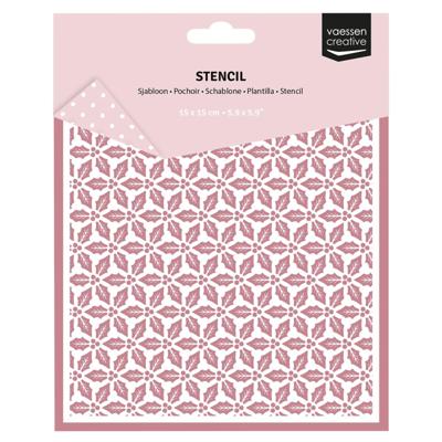 Vaessen Creative • sjabloon hulstbladeren 15x15cm