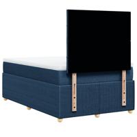 Boxspring met matras stof blauw 120x200 cm - thumbnail