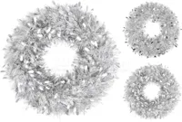 Kerstkrans Lametta Ø50cm Zilver - thumbnail