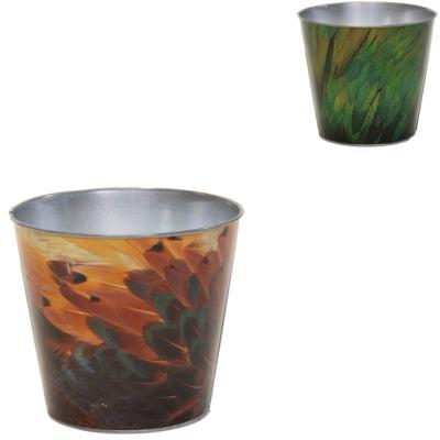 Bloempot Bob Feather M 13 cm 2 assorti | 24 stuks