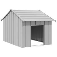 VidaXL Hondenhok met dak 83x130x85 cm gegalvaniseerd staal - thumbnail