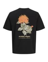 Jack & Jones Jjrody Tee Ss Crew Neck Print T-shirts Black - thumbnail