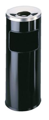Durable Combi-asbak | d.250xH630mm zwart | staalplaat | 1 stuk - 333201 333201