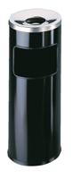 Durable SAFE rund 333201 Papierbak 17 l Metaal (Ø x h) 250 mm x 630 mm Zwart Met asbak 1 stuk(s) - thumbnail