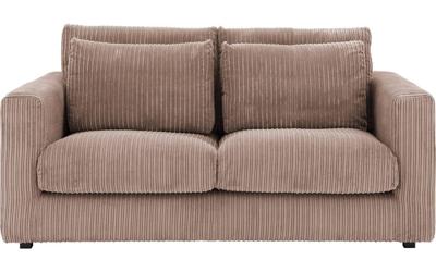 Goossens Bank Ravenia bruin, stof, 2-zits, stijlvol landelijk Goossens Bank Ravenia bruin, stof, 2-zits, stijlvol landelijk