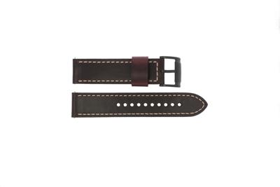 Horlogeband Fossil JR1502 Leder Bruin 22mm