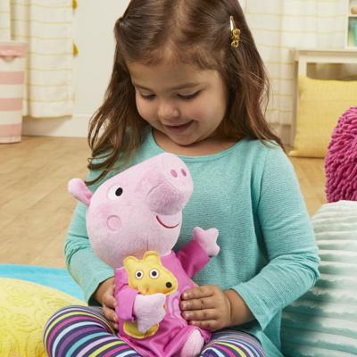 Peppa Pig Peppa's Slaapliedjes zingende pluchen knuffel - 28 cm