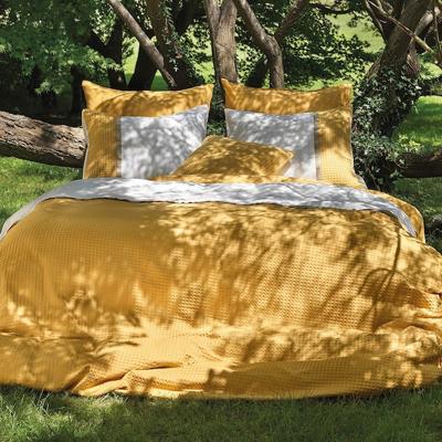 Dommelin Dommelin Dekbedovertrek Bari Percal 200TC Ecru-Ambergeel 140x200/220 cm