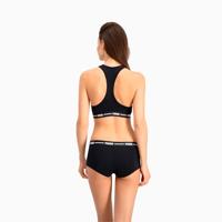 Racerback Top/Bh dames - Katoenen vrouwen Bralette - Bh Top - Zwart - thumbnail