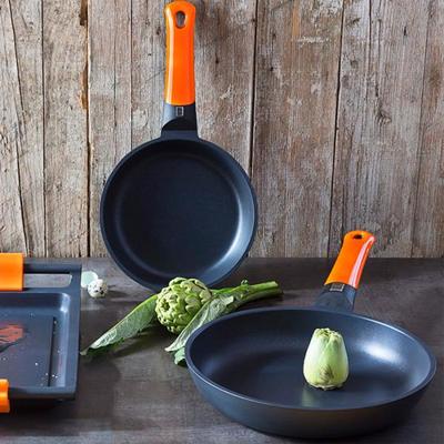 Pan BRA A281224 Ø 24 cm TEFLON Zwart Oranje Aluminium Gehard aluminium Ø 24 cm