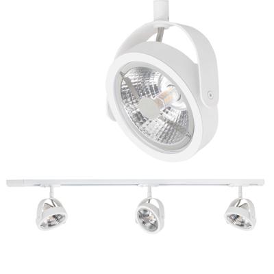 Highlight Railsysteem Trackline 100 cm + 3 Malta spots wit Highlight Railsysteem Trackline 100 cm + 3 Malta spots wit