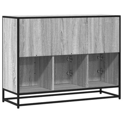 Dressoir 100x35x76 cm bewerkt hout grijs sonoma eikenkleurig
