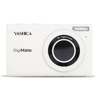 Yashica DigiMate 4K digitale camera - 18x zoom ondersteunt micro SD-kaarten, mini-camera voor tieners - gebroken wit