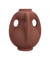 Dutchbone Vaas 'Thiago' 30cm hoog, kleur Terra - thumbnail