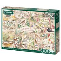 Jumbo Falcon legpuzzel Country Diary Postcards 1000 stukjes - thumbnail