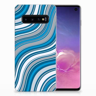 Samsung Galaxy S10 | TPU bumper | Waves Blue