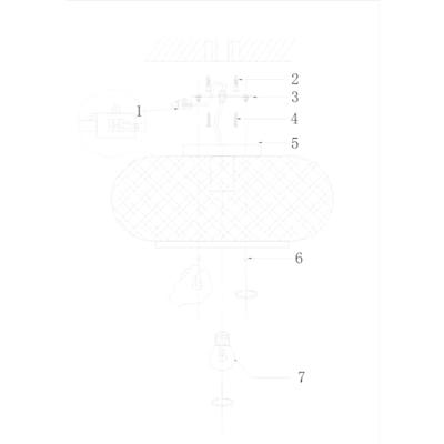 Anne Light & home Plafondlamp Maze Ø 42 cm bamboe zwart beige