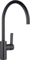 Job Xeno keukenmengkraan met draaibare uitloop incl. aansluitslangen en filterstopkranen brons zwart - thumbnail